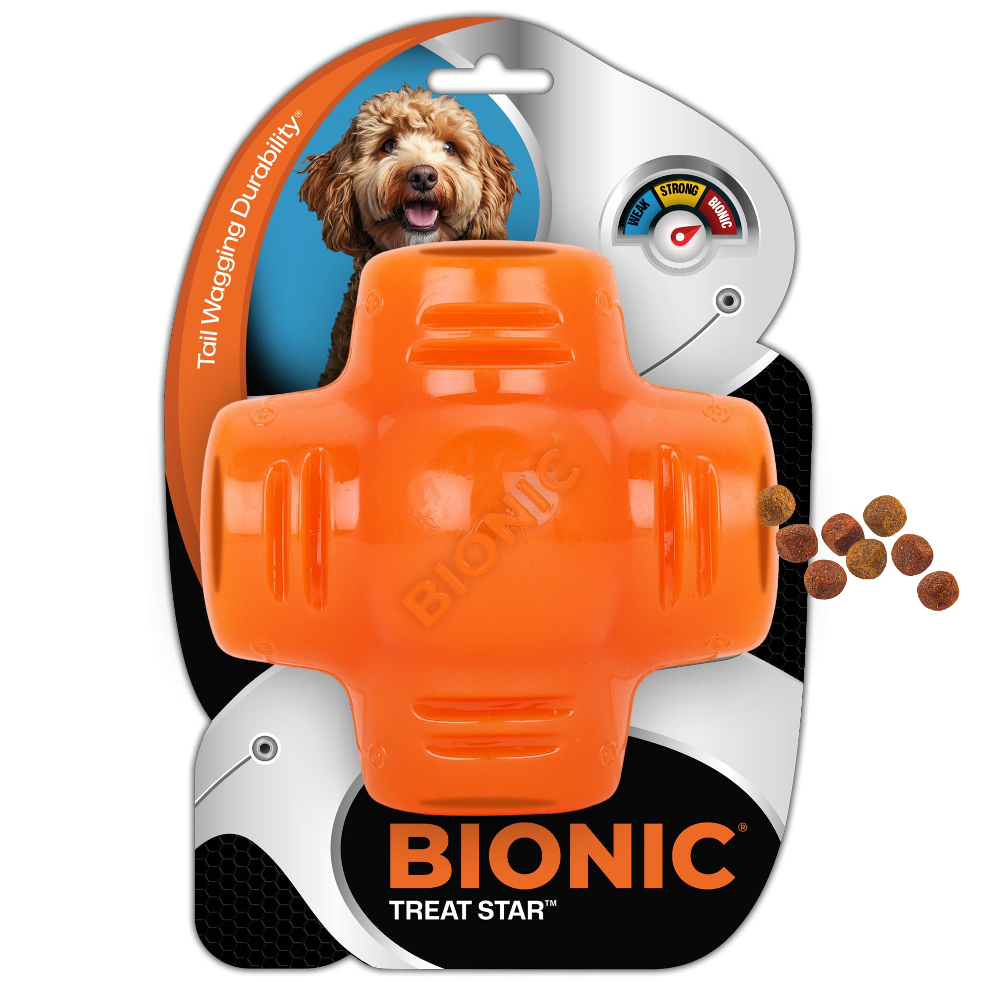 Pet Supplies : BIONIC Treat Star Dog Toy - High-Visibility Treat